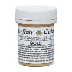 Sugarflair Chocolate Paint - Gold - 35g